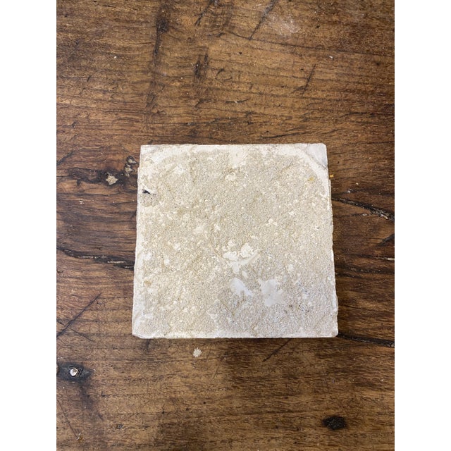 Vintage French Desvres Fleur-De-Lis Ceramic Tiles, 1960s, Set of 12, in Good conditions. Designed 1960 to 1969 This piece...