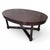 Brown Vintage Art Deco Barbara Barry Oval Mahogany 2 Leaf Extension Dining Table For Sale - Image 8 of 11