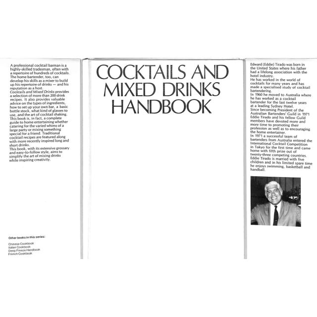 Traditional "Cocktails and Mixed Drinks Handbook" 1976 Tirado, Eddie For Sale - Image 3 of 9