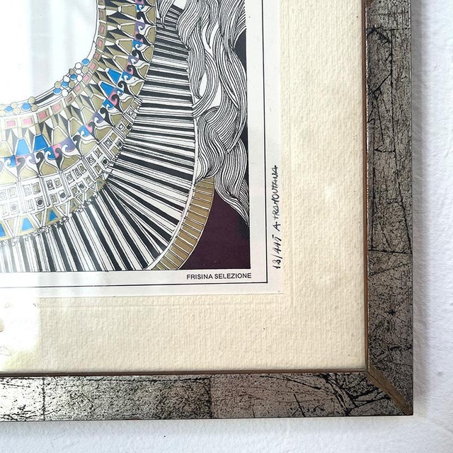 Antonio Tramontana, Compositions, Serigraphs, 1980s, Framed, Set of 4 For Sale - Image 7 of 18