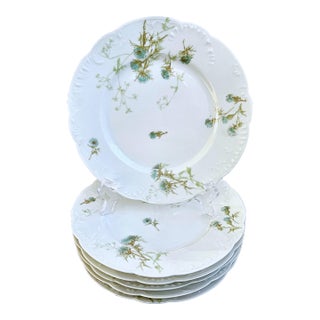 Limoges by Havilland & Co. Porcelain Salad / Dessert Plates – Set of Six For Sale