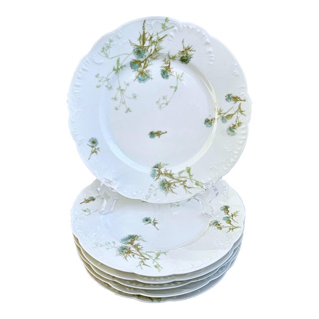 Limoges by Havilland & Co. Porcelain Salad / Dessert Plates – Set of Six For Sale