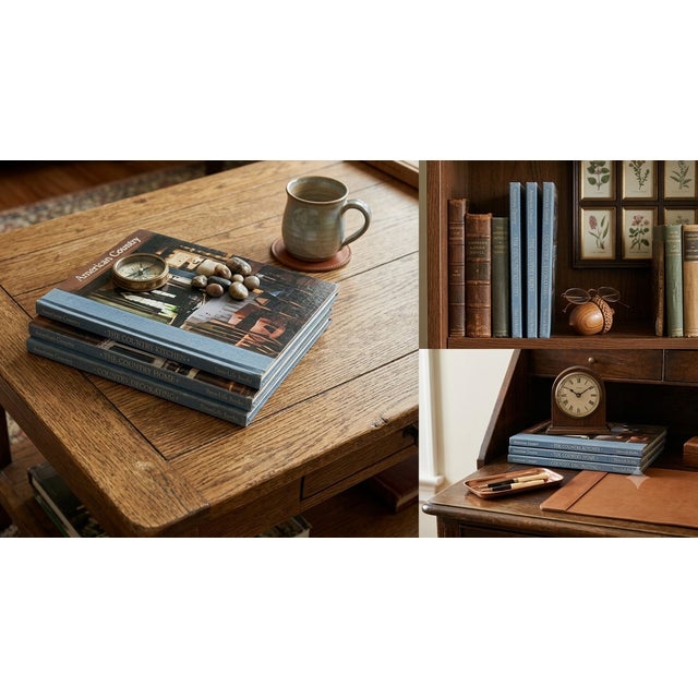 Curated Set of 3 Vintage Time-Life "American Country" Hardcover Books. Elevate your modern farmhouse bookshelf, entryway...