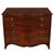 English Vintage Bowfront Mahogany Four Drawer Chest With Pull-Out Shelf For Sale - Image 3 of 3