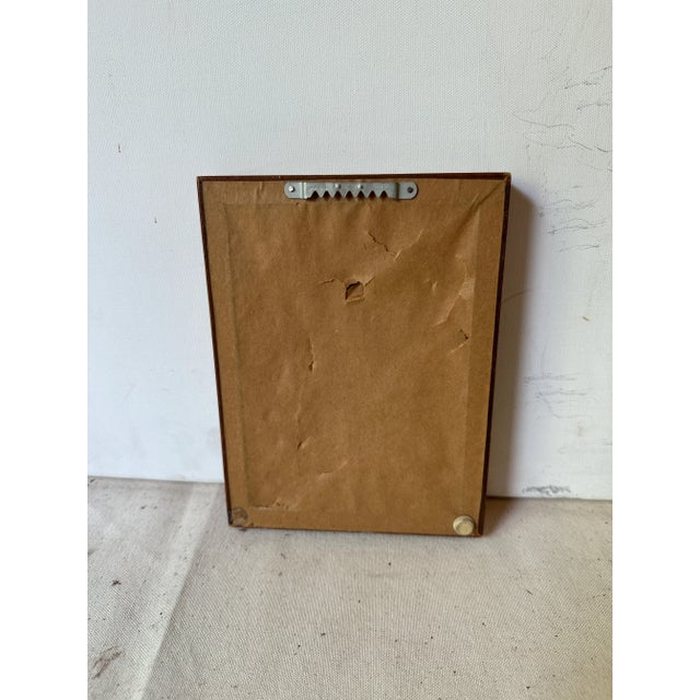 White 1980s Needlepoint of Two Bears, Framed For Sale - Image 8 of 8