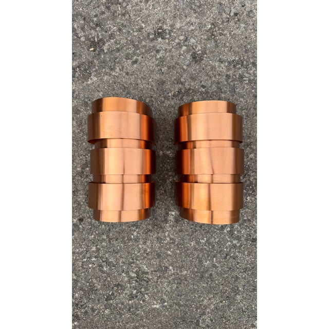 Brown Model V155 Wall Lamps in Copper by Hans-Agne Jakobsson, 1960s, Set of 2 For Sale - Image 8 of 8
