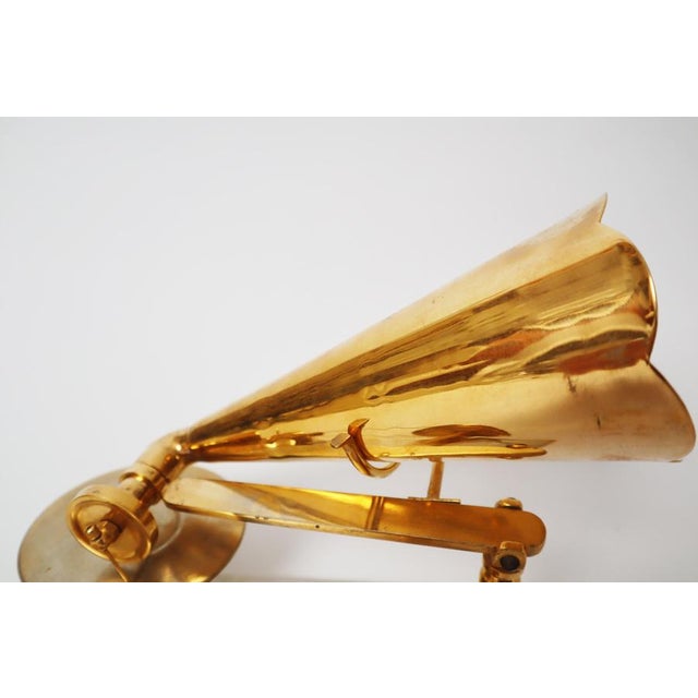 Handcrafted Golden First Gramophone by Emil Berliner, Germany, 1887 For Sale - Image 11 of 18