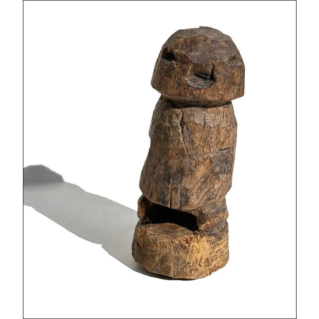 African Vintage West African Carved Wood Togo Losso Figure Sculpture For Sale - Image 3 of 7
