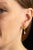 Pair of 22k Flower Stud Earring With Pink Tourmaline Briolette Drop For Sale - Image 4 of 4