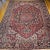 Vintage Oversize Persian Heriz Serapi Rug, Hand-Knotted Geometric Pattern, Red & Blue, 11’ X 15’ For Sale - Image 4 of 12