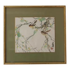 Chinese Brush Painting of Birds