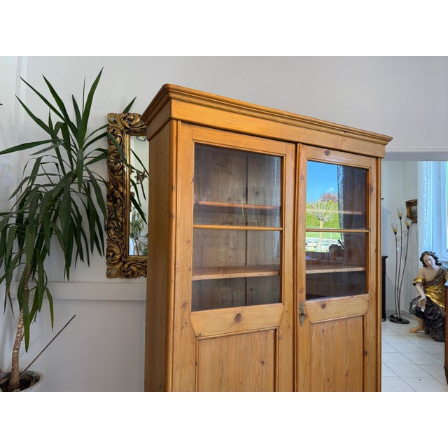 Antique Farmhouse Display Cabinet For Sale - Image 9 of 16