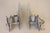 Rare Matched Pair French Art Deco Tropic Palm Aluminum Glass Wall Sconce Lamps 1920's For Sale - Image 10 of 13