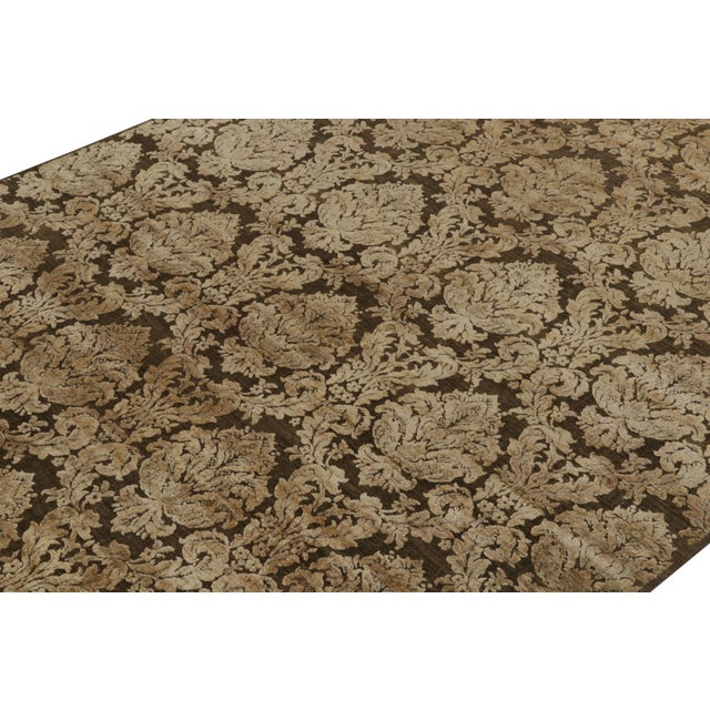 Hand-knotted in a fine blend of wool & silk, a 9x12 contemporary rug from our Modern Classics collection. On the Design:...