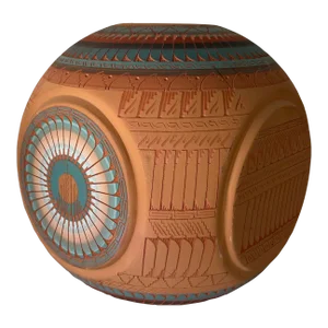1990's Dennison Billy Narcio Native American Navajo Art Pottery Vase