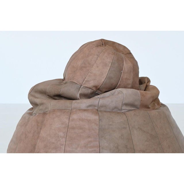 Animal Skin De Sede Patchwork Bean Bag Pouf in Leather Switzerland 1970 from De Sede For Sale - Image 7 of 14