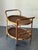 1960s Italian Bamboo Rattan Bar Cart For Sale - Image 4 of 4