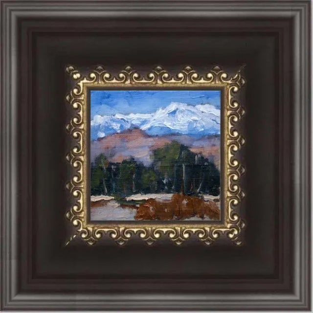 Sierra Nevada Mountains – Contemporary Landscape Oil Painting by L Haas For Sale - Image 9 of 9