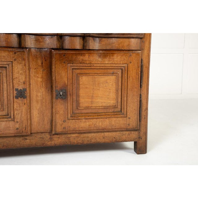 Brown Antique French Walnut Buffet, 1700s For Sale - Image 8 of 10