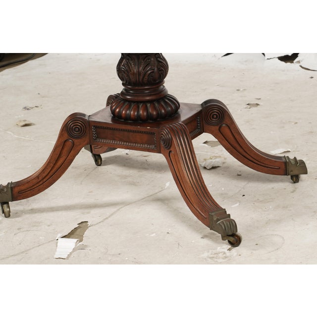 Wood Vintage English Regency-Style Drop-Leaf Table For Sale - Image 7 of 7
