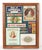 This collection features various framed cigar box labels and tobacco advertising ephemera, dating from the late 19th...
