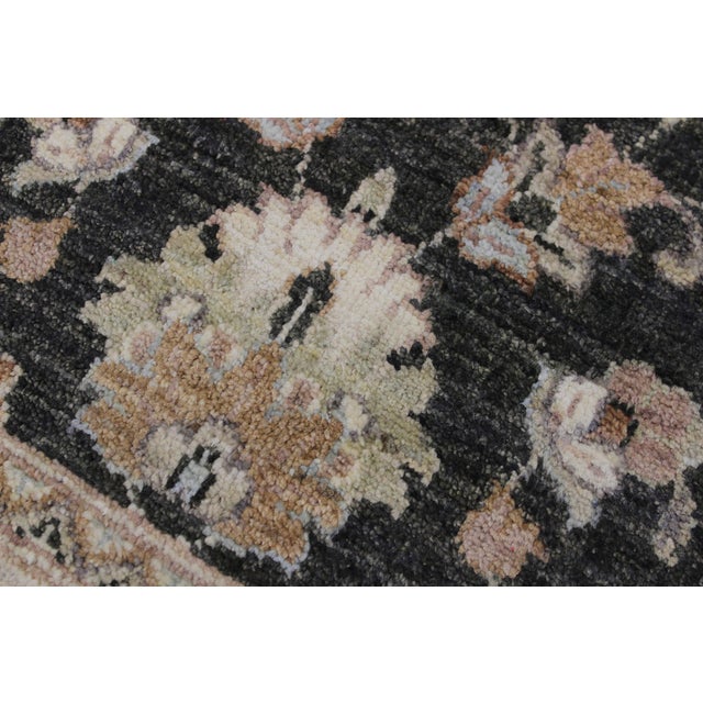 1990s Boho Chic Ziegler Gray/Ivory Wool Runner Rug- 2'8'' X 8'1'' For Sale - Image 5 of 10