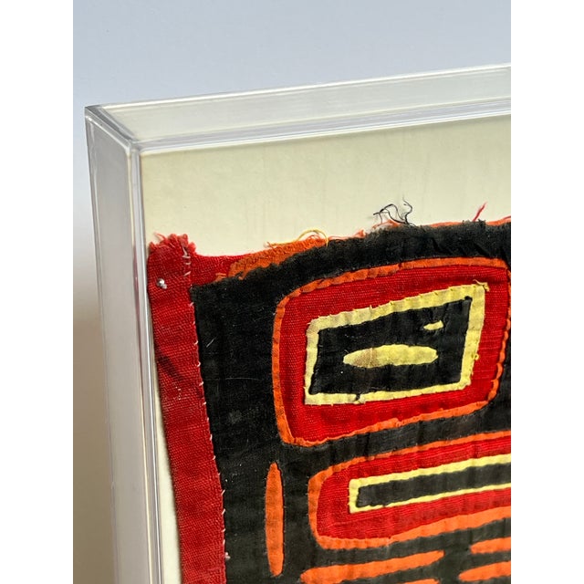 Vintage Mola Framed Textile For Sale - Image 4 of 9