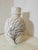 Original vintage globular vase. Manufactured and designed by Ernestine Salerno. Decorated with a stylized tree, bush, or...