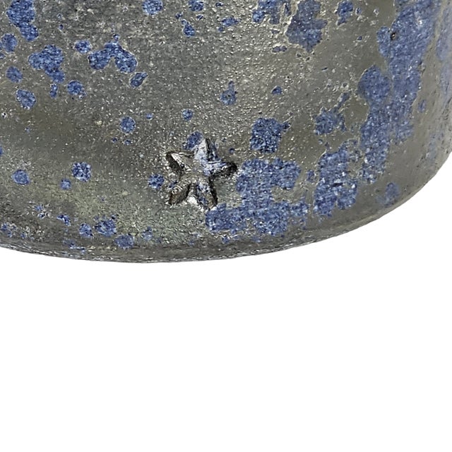 Studio Art Pottery Vase Matte Cobalt Blue Stoneware Organic Modern 9.75" For Sale - Image 11 of 11