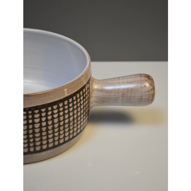 Mid-Century Modern Handled Ceramic Bowl by Émile Masson, France, 1960s For Sale - Image 3 of 11