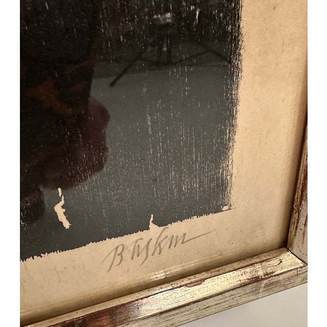 Framed Woodblock Print by Leonard Baskin, Usa C 1969 For Sale In New York - Image 6 of 6