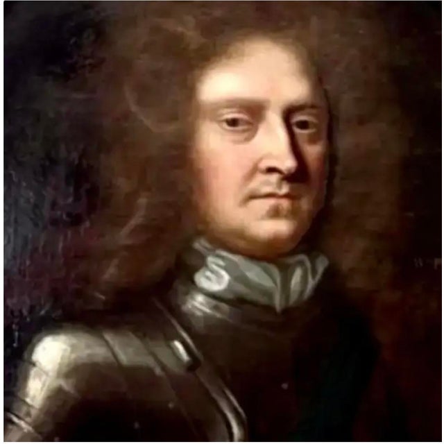 A Pair of Oil on Canvas Portraits of William Cavendish, First Duke of Devonshire, and his wife, Mary Butler Duchess of...