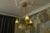 Beige Early 20th Century French Empire Alabaster, Glass, and Bronze Six-Light Chandelier, 1890s For Sale - Image 8 of 18