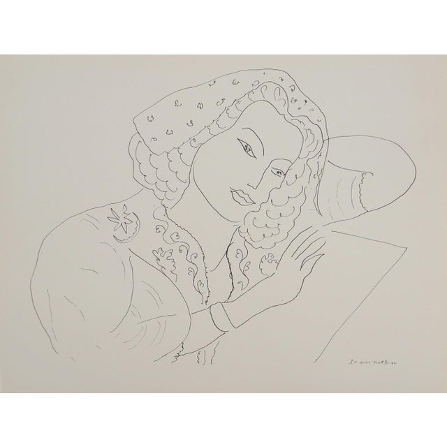 Henri Matisse, Solitary Reverie, Signed Lithograph For Sale - Image 6 of 6