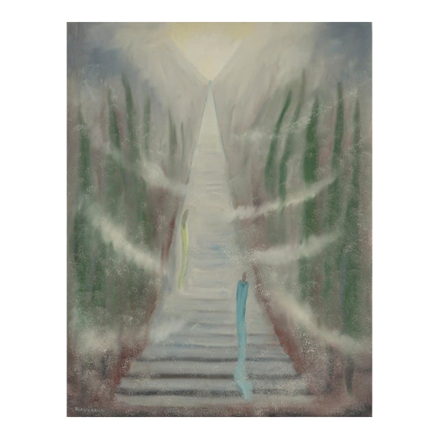 Huakai Hui - Mid Century Modern Surrealist Hawaiian Visionary Art by Marguerite Blasingame For Sale