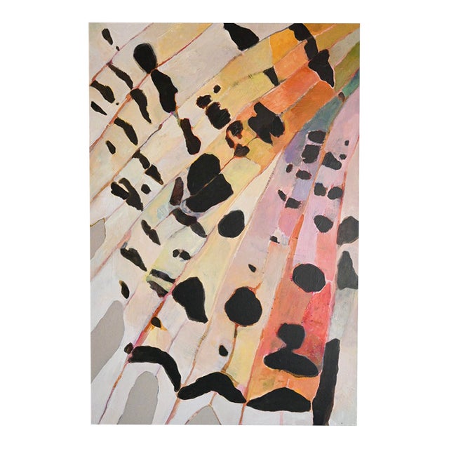 Abstract Colorful Painting on Wood by Hayley Kolar Titled Dreamscape I For Sale
