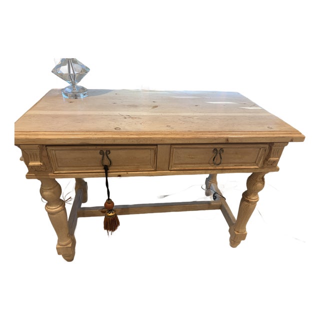 French Provincial Farmhouse Style Desk in Natural For Sale