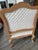 Contemporary Kreiss Whitewashed Oak & Cotton Upholstered Lounge Chairs, Pair For Sale - Image 3 of 4
