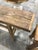 Early 20th Century Antique Primitive Wood Mortise Workbench Console Table For Sale - Image 5 of 6