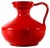 Large Italian Red Glazed Ceramic Vase, 1960s For Sale