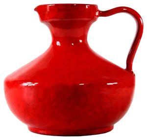 Large Italian Red Glazed Ceramic Vase, 1960s