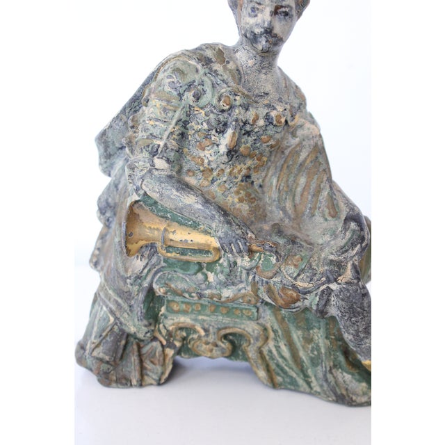 Late 19thC. Victorian Mantel Clock Figurine Fragment For Sale In Los Angeles - Image 6 of 8