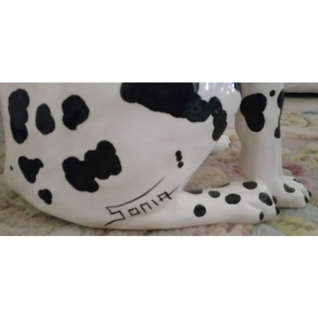 Vintage Dalmatian Dog Full Size Porcelain Statue Chairish