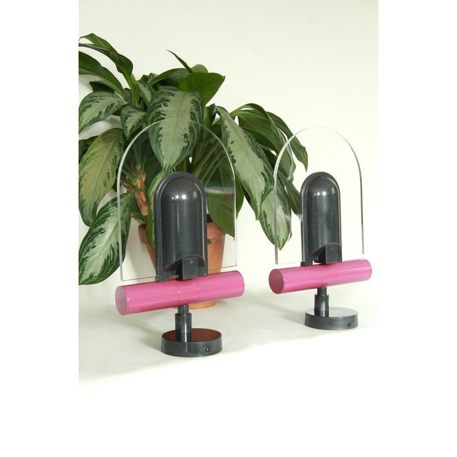 Metal Vintage Postmodern Wall Lamps from Bilumen, Italy, 1990, Set of 2 For Sale - Image 7 of 11