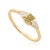 Not Yet Made - Made To Order VRJewels Fancy Yellow Diamond Three-Stone Engagement Ring in 14k Gold Size 5 For Sale - Image 5 of 18