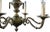1950 Vintage French Metal 6 Light Chandelier For Sale - Image 4 of 7