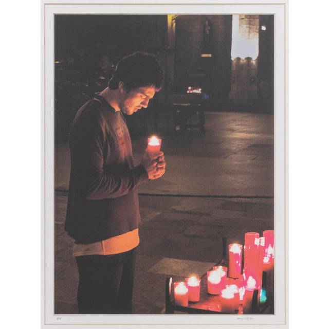 Contemporary School, Street Vigil, Chromogenic Print, illegibly signed in pencil "Mary ... (?)" lower right, numbered...