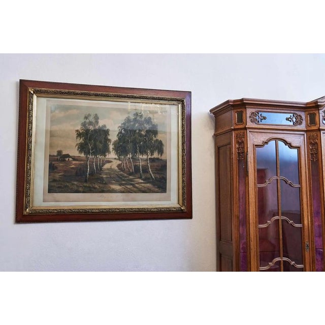 H. Schmidt, Mittag in Der Heide, Heliogravure under Glass, Framed For Sale - Image 4 of 12