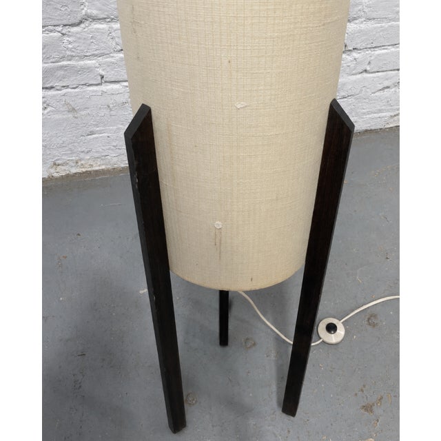 Mid Century Modern Floor Lamp | Mid Century Modern Danish Rocket Floor Lamp Attributed to Dame & Co., Denmark C. 1950’s For Sale - Image 13 of 14