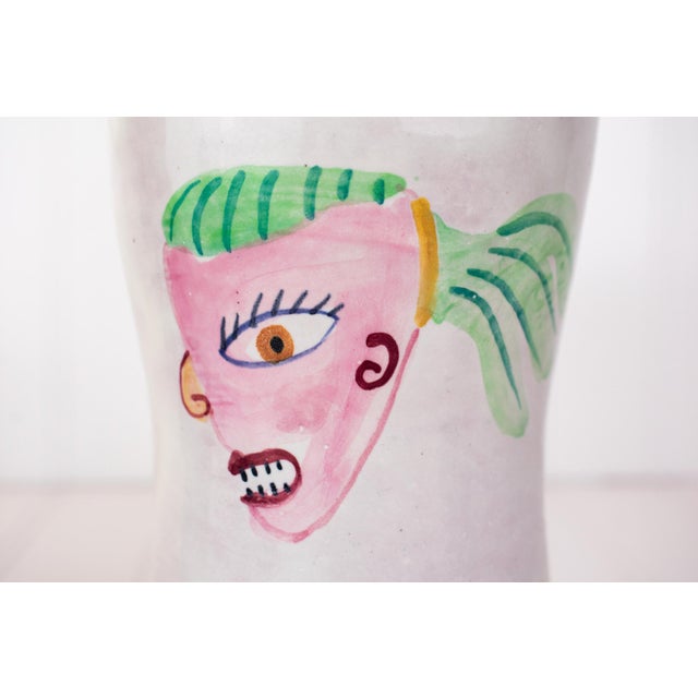 Alabaster Listed Artist Amy Sabrina 1999 Postmodern Pottery Vessel For Sale - Image 8 of 17